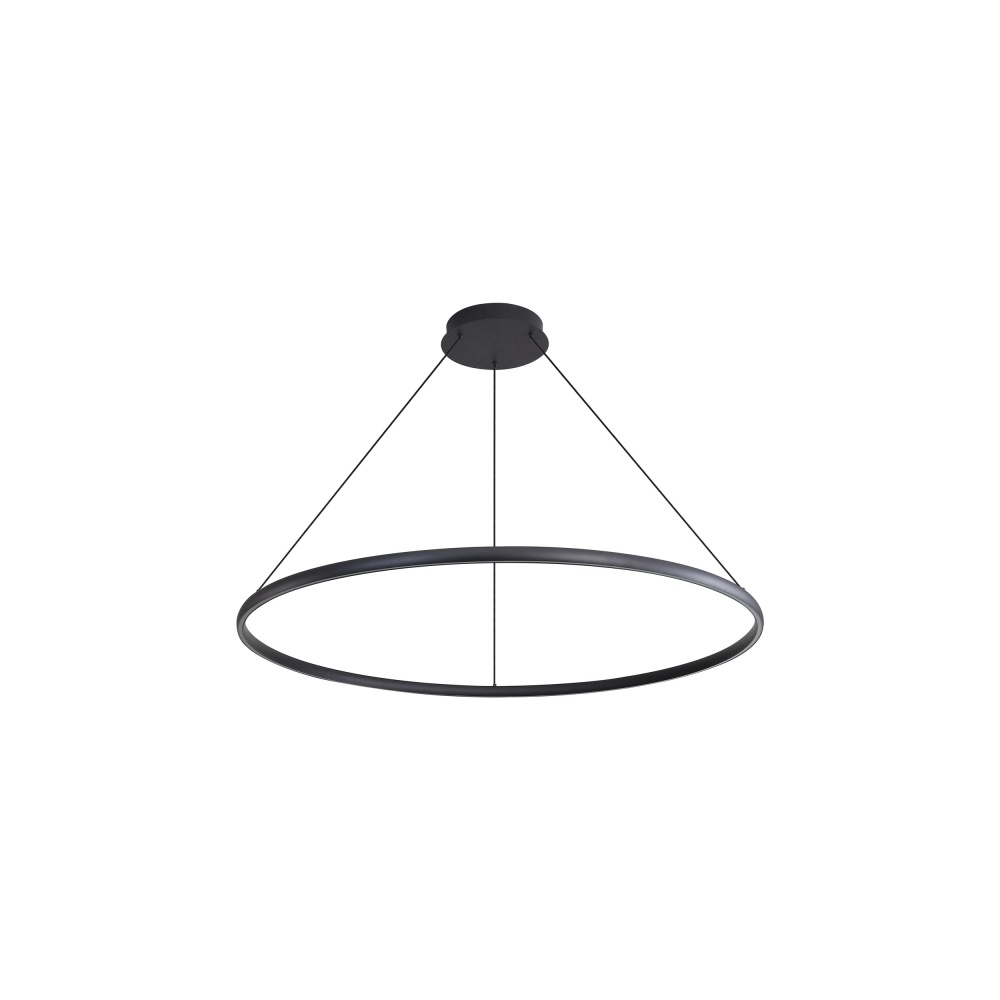 Golden Lighting Veritas Integrated LED 35in Chandelier in Sand Black